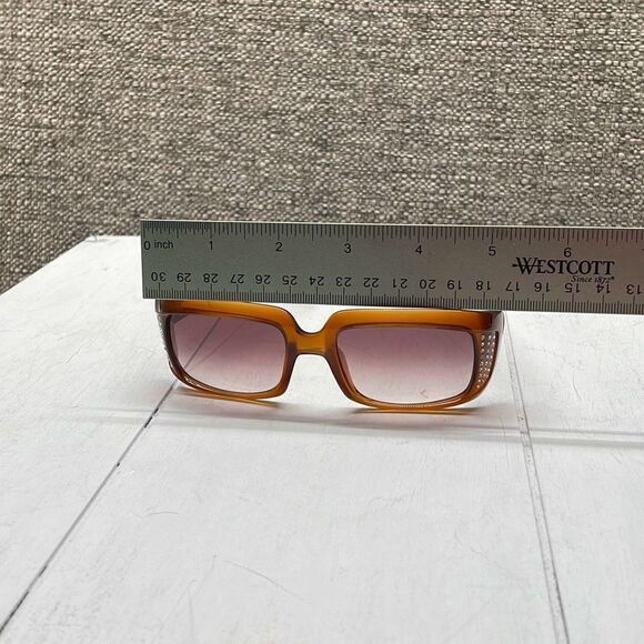 Versace Sunglasses Womans Rectangular Frame Bling Y2k‎ Gradient Lenses W COA - Picture 3 of 15